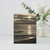 日没サーフィン:湘南海岸 ポストカード (スタンド正面)