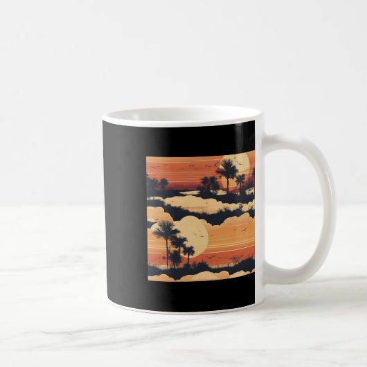日没シンプル日。 コーヒーマグカップ (右)