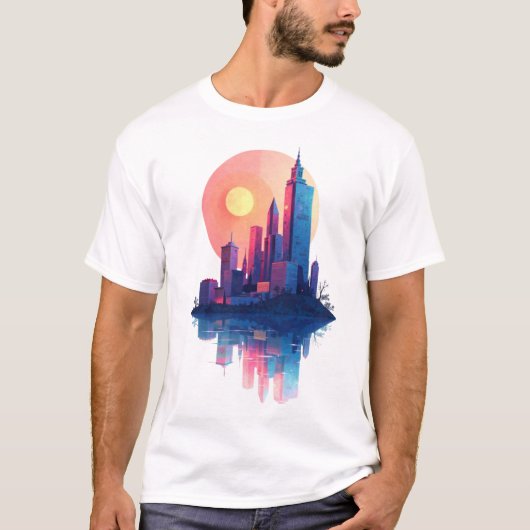 日没スカイライン Tシャツ (正面)