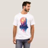 日没スカイライン Tシャツ (正面フル)