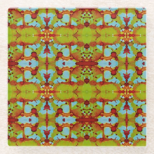 日没スピル ガラスコースター (正面)