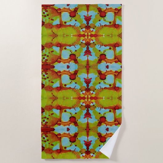 日没スピル ビーチタオル (正面)