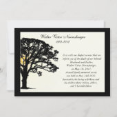 日没ツリーの死亡告知カード 案内状 (正面)