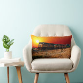 日没ディーゼル機関車貨物列車 ランバークッション (椅子)