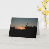 日没ハリケーン カード (黄色い花)