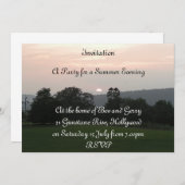 日没パーティー 招待状 (正面/裏面)