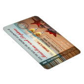 日没ビーチ先セーブザデートマグネット マグネット (右側)