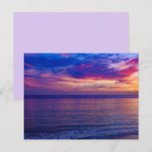 日没ビーチ2葉書 ポストカード (正面/裏面)