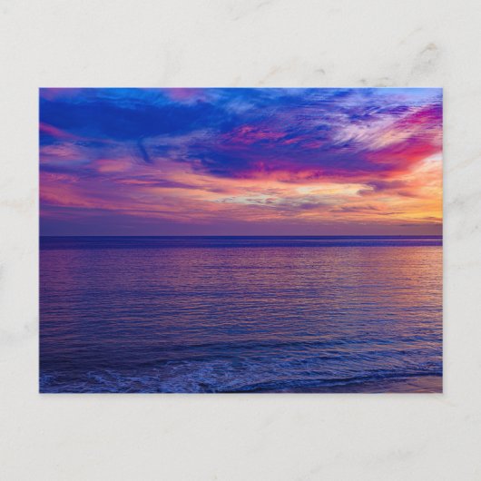 日没ビーチ2葉書 ポストカード (正面)