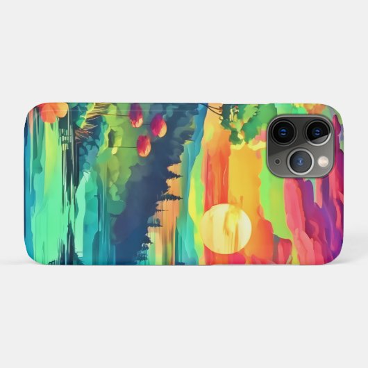 日没ファンタジーの風景 Case-Mate iPhoneケース (裏面(横))