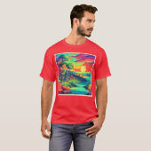 日没ファンタジーの風景 Tシャツ (正面フル)