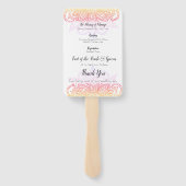 日没マンダラサービスのファンの順序 ハンドファン (裏面)