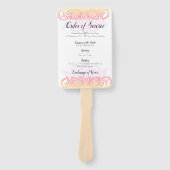 日没マンダラサービスのファンの順序 ハンドファン (正面)