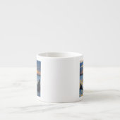 日没ライトのボトルゆっくり進られたイルカ エスプレッソカップ (正面)