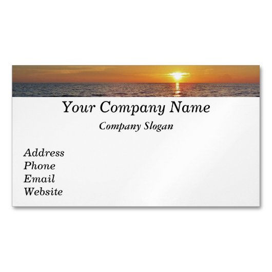 日没リタイアビジネスカード#12 マグネット名刺 (正面)