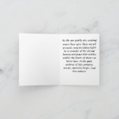 日没付き墓石十字架 カード (内部)