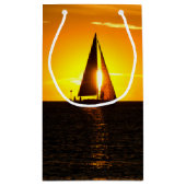 日没付き帆船 スモールペーパーバッグ (裏面)