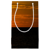 日没付き帆船 スモールペーパーバッグ (正面)