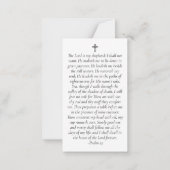 日没写真記念祈りの言葉カード(封筒つき) ノートカード (裏面)