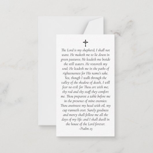 日没写真記念祈りの言葉カード（封筒つき） ノートカード (裏面)