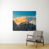 日没前の山の最後の光 タペストリー (インサイチュ(横))