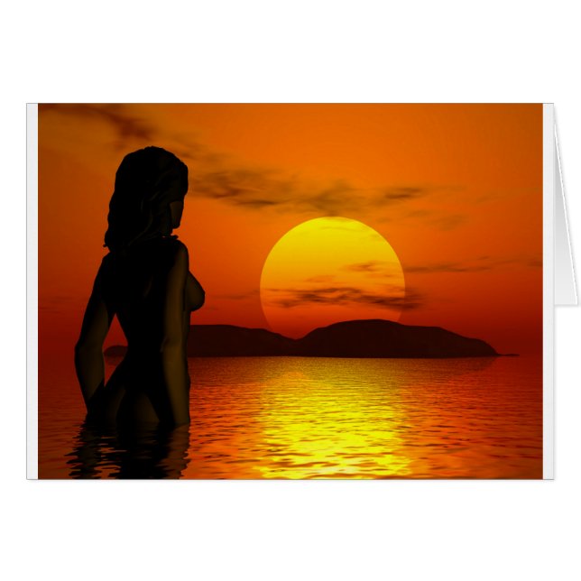 日没前女性 (正面横)