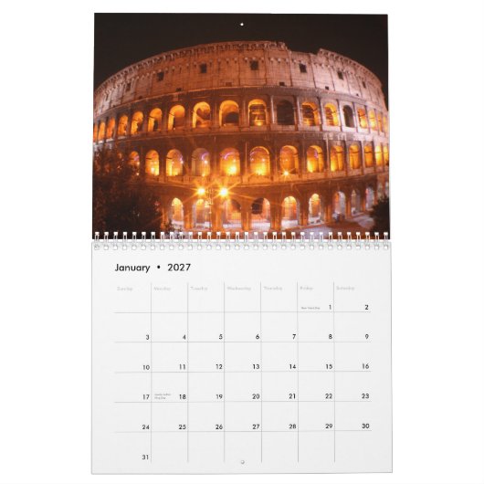 日没及び夜2013年 カレンダー (1月 2027)