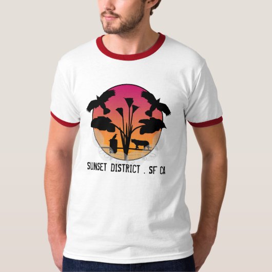 日没地区。 SFカリフォルニア Tシャツ (正面)