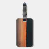 日没場面の荷物のラベル ラゲッジタグ (裏面縦)