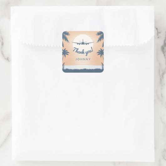 日没感謝してい空機 スクエアシール (バッグ)