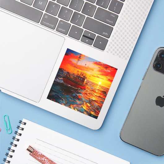 日没時に出荷 シール (ノートパソコンとiPhone)