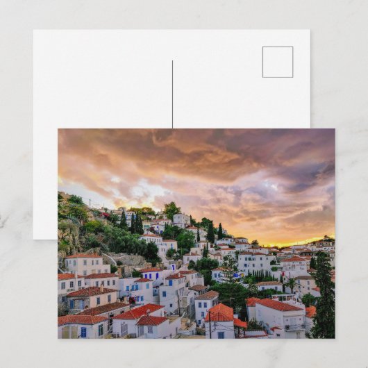 日没時に ポストカード (正面/裏面)