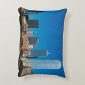 日没時のダラステキサス州スカイライン アクセントクッション (裏面(縦))