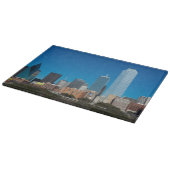 日没時のダラステキサス州スカイライン カッティングボード (角)