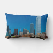 日没時のダラステキサス州スカイライン ランバークッション (裏面)