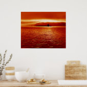 日没時のトライデントサブ ポスター (キッチン)