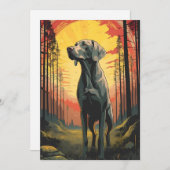 日没時のラブラドール シーズンカード (正面/裏面)