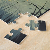 日没時のラブラドール ジグソーパズル (側面)