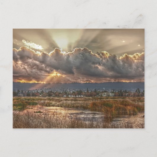 日没時の放射線はがき ポストカード (正面)