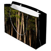 日没時の森の木 ラージペーパーバッグ (裏面アングル)