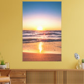 日没時の海の景勝地 キャンバスプリント (インサイチュ (リビング))
