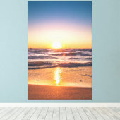 日没時の海の景勝地 キャンバスプリント (インサイチュ (ウッドフロア))