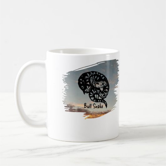 日没時の牛のヘビの薬の名前 コーヒーマグカップ (左)