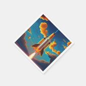 日没時ロケット スタンダードカクテルナプキン (角)