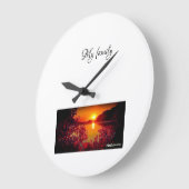 日没時刻 ラージ壁時計 (傾斜)