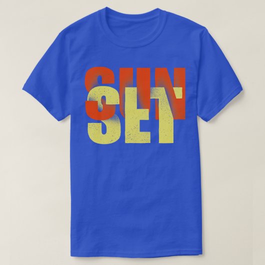日没時刻 Tシャツ (デザイン正面)