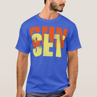 日没時刻 Tシャツ