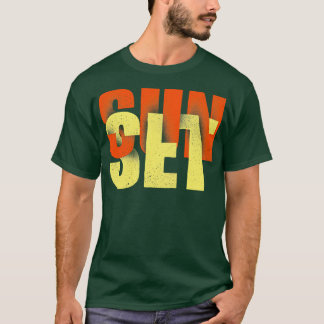 日没時刻 Tシャツ