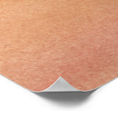 日没時絵画のビーチの水色 ポスター (角)