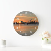 日没時計に捕まる ラージ壁時計 (ホーム)